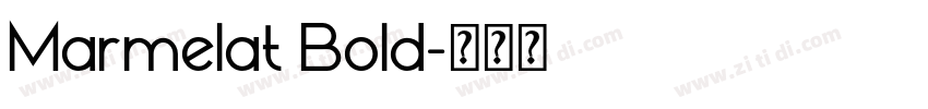 Marmelat Bold字体转换